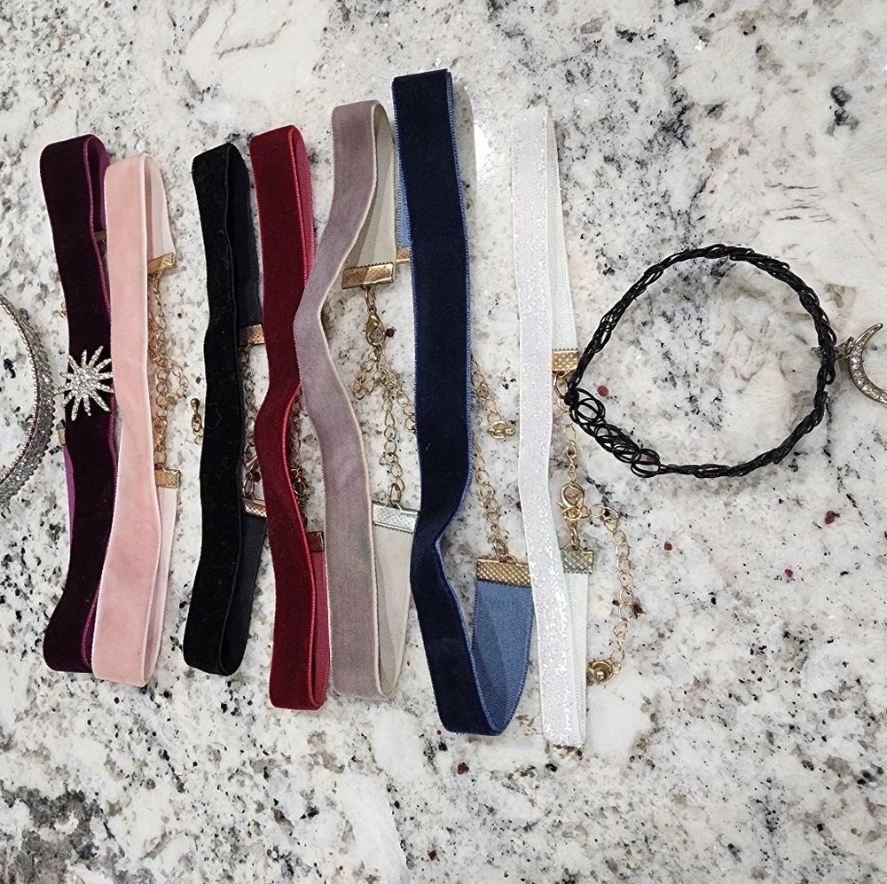 8 chokers from Charlotte Russe